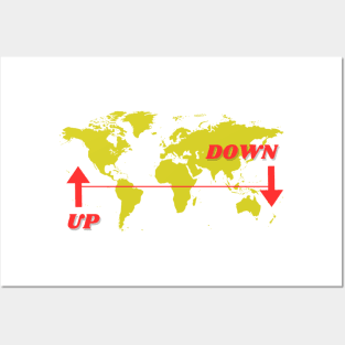 Up and down the equator Posters and Art